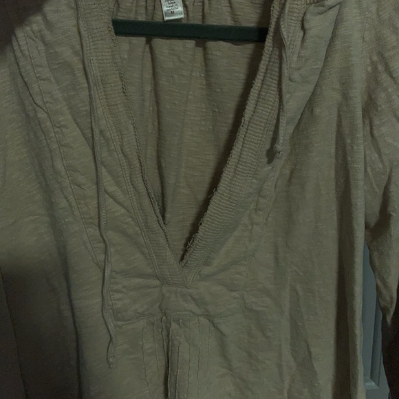 Tan Low Cut Hooded Top. MUST BE BUNDLED - Picture 5 of 7